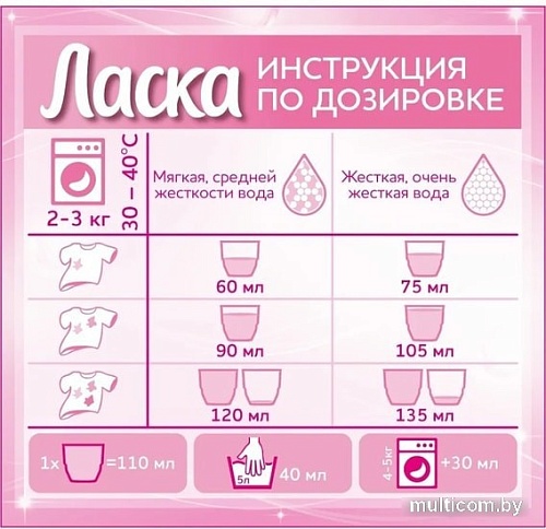 Гель для стирки Ласка Шерсть и Шелк 3 л