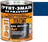 Грунт-эмаль Dali По ржавчине 3 в 1, 2 л (синий, RAL 5005)