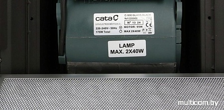 Кухонная вытяжка CATA C 500 Glass Black (02006408)