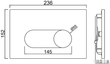 Панель смыва Jaquar JCP-GLD-102415
