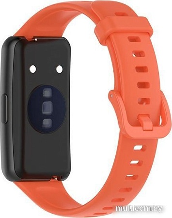 Ремешок Rumi силиконовый для Huawei Band 7 (оранжевый)