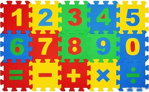 Коврик-пазл Юнландия Учим цифры 664658