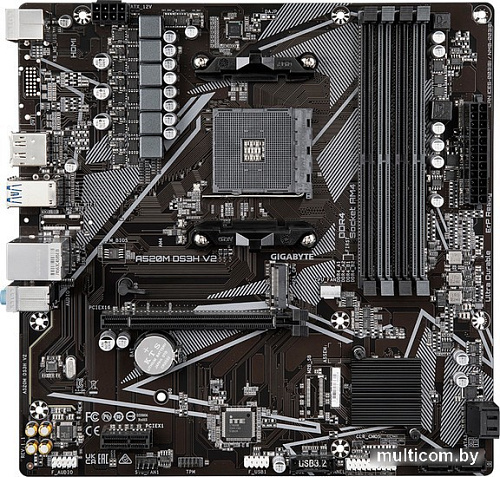 Материнская плата Gigabyte A520M DS3H V2 (rev. 1.1)