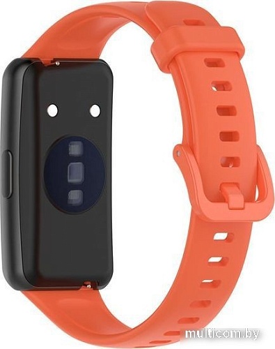 Ремешок Rumi силиконовый для Huawei Band 7 (оранжевый)