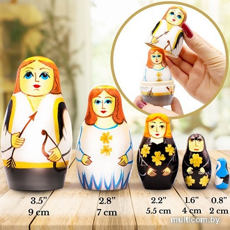 Развивающая игра Брестская Матрешка Балет Лебединое озеро (набор 5 шт)