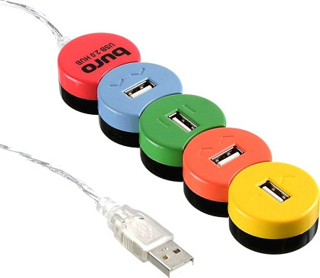 USB-хаб Buro BU-HUB4-0.5-U2.0-Snake