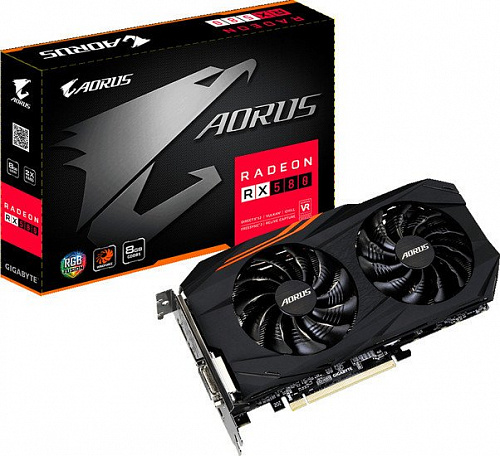 Видеокарта Gigabyte AORUS Radeon RX 580 8GB GDDR5 [GV-RX580AORUS-8GD]