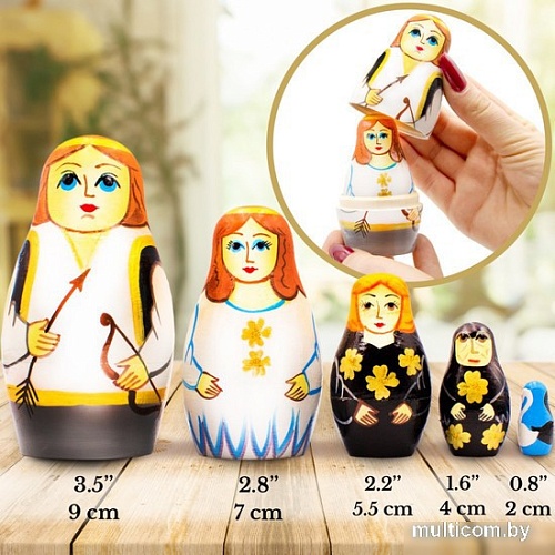 Развивающая игра Брестская Матрешка Балет Лебединое озеро (набор 5 шт)