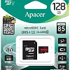 Карта памяти Apacer microSDXC AP128GMCSX10U5-R 128GB (с адаптером)