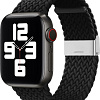 Ремешок Hurtel Strap Fabric для Apple Watch 9/8/7/6/SE/5/4/3/2, 41мм/40мм/38мм (черный)