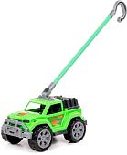 Игрушка-каталка Полесье Легионер с ручкой 63929 (зеленый)