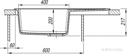 Кухонная мойка ARFEKA Zia 76 (бежевый)