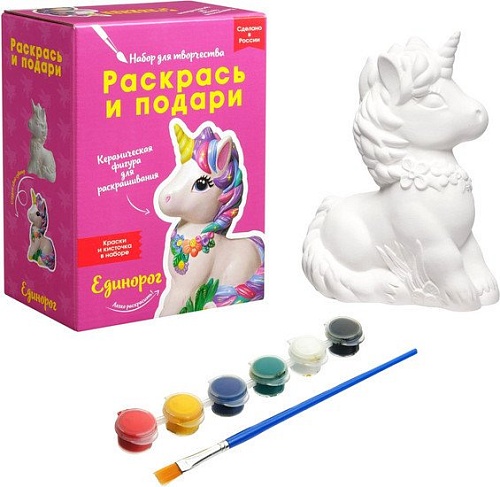 Набор для рисования Раскрась и подари Единорог IG-1023