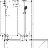 Душевая система Hansgrohe Raindance Select 240 Showerpipe (27117000)