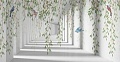 Виниловые обои Citydecor Flower Tunnel 3D 1 500x260