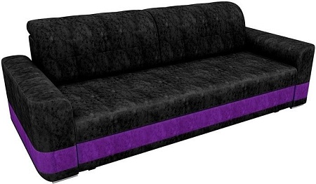 Диван Mebelico Честер 200x143 61066 (черный/фиолетовый)