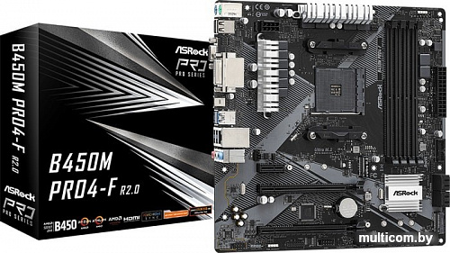 Материнская плата ASRock B450M Pro4-F R2.0