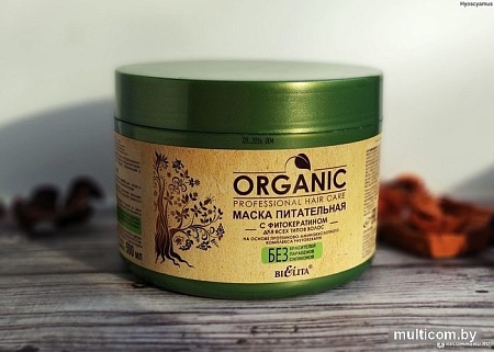 Belita Organic питательная с фитокератином для всех типов волос 500 мл