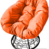 Кресло M-Group Пончик 12320406 (черный ротанг/красная подушка)
