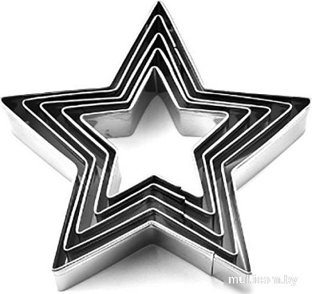 Форма для печенья S.G. Home Звезда SG-CM-S5 (5 шт)
