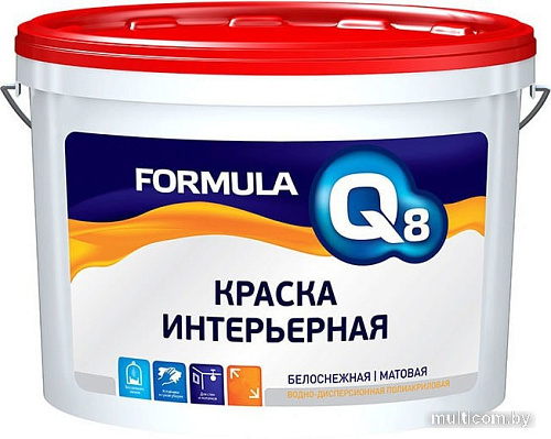 Краска Formula Q8 Интерьерная 13 кг (белый)