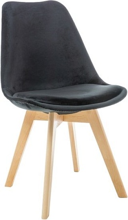 Стул Signal Dior Velvet (черный/бук)