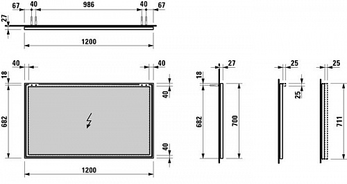 Laufen Зеркало Frame 25 474079001441