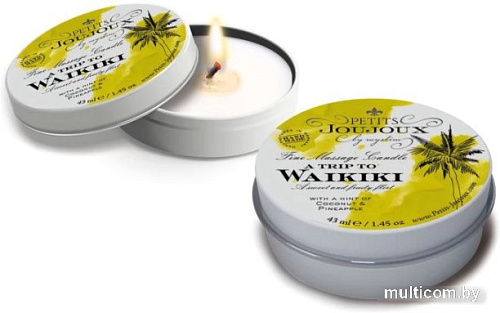 Массажная свеча Petits Joujoux Waikiki Beach пина колада 46763 (33 г)