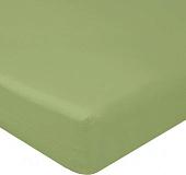 Постельное белье Luxsonia Сатин на резинке 160x200 Мр0021 (олива)