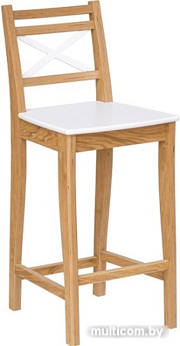 Стул Folium H600 B6O4902-R9003 (шпон дуба, белый)