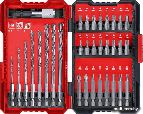 Набор бит и сверл KWB 49108940 (33 предмета)
