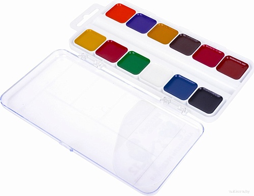 Акварельные краски Юнландия Веселый шмель 192362 (12 цв)