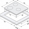 Варочная панель Fornelli PIA 45 Luce (черный)