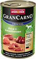 Корм для собак Animonda GranCarno Original Adult beef + duck hearts 0.8 кг