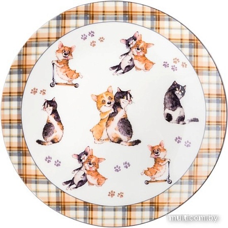 Набор обеденных тарелок Lefard Лучшие друзья 415-2182