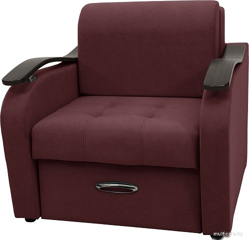 Кресло Сириус Лидер-2 НПБ 95x110 (Eva 15 велюр темно-бордовый)