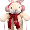 Классическая игрушка Milo Toys Little Friend Зайка на лыжах. Красный шарф 9905625