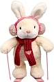Классическая игрушка Milo Toys Little Friend Зайка на лыжах. Красный шарф 9905625