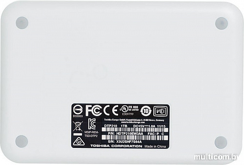 Внешний жесткий диск Toshiba Canvio Ready 500GB White [HDTP205EW3AA]