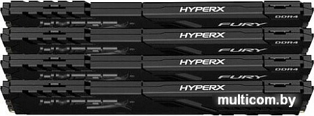 Оперативная память HyperX Fury 4x16GB DDR4 PC4-27700 HX434C17FB4K4/64