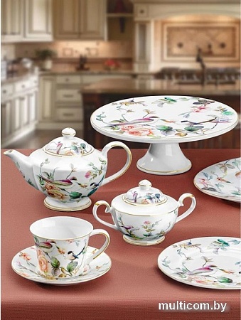 Набор десертных тарелок Elan Gallery Певчие птички 730776