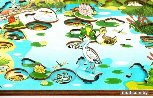 Мозаика/пазл Нескучные игры Обитатели пруда 3D 7923