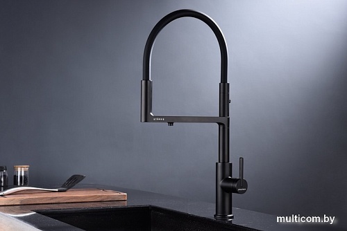 Смеситель Paulmark Tornado TO213402-401 (черный/антрацит)