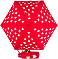 Зонт Moschino 8127-superminiC Hearts and bears Dark Red