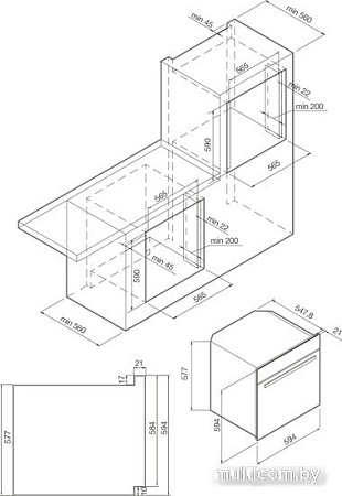 Электрический духовой шкаф Graude BMP 60.3 SE