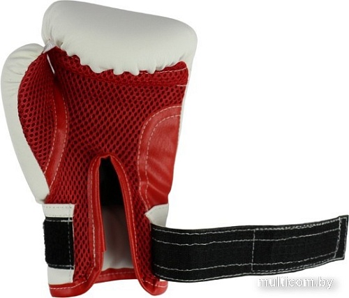 Тренировочные перчатки Rusco Sport 8 oz (белый/красный)