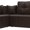 Угловой диван Mebelico Кембридж угловой 108831 (левый, экокожа, коричневый)