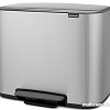 Brabantia Bo Pedal Bin 3 x 11л (стальной матовый)