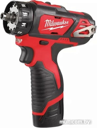 Дрель-шуруповерт Milwaukee M12 BDDXKIT-202C 4933447836 (с 2-мя АКБ, кейс)