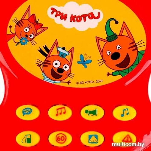 Интерактивная игрушка Умка Музыкальный руль Три Кота ZY026459-R3